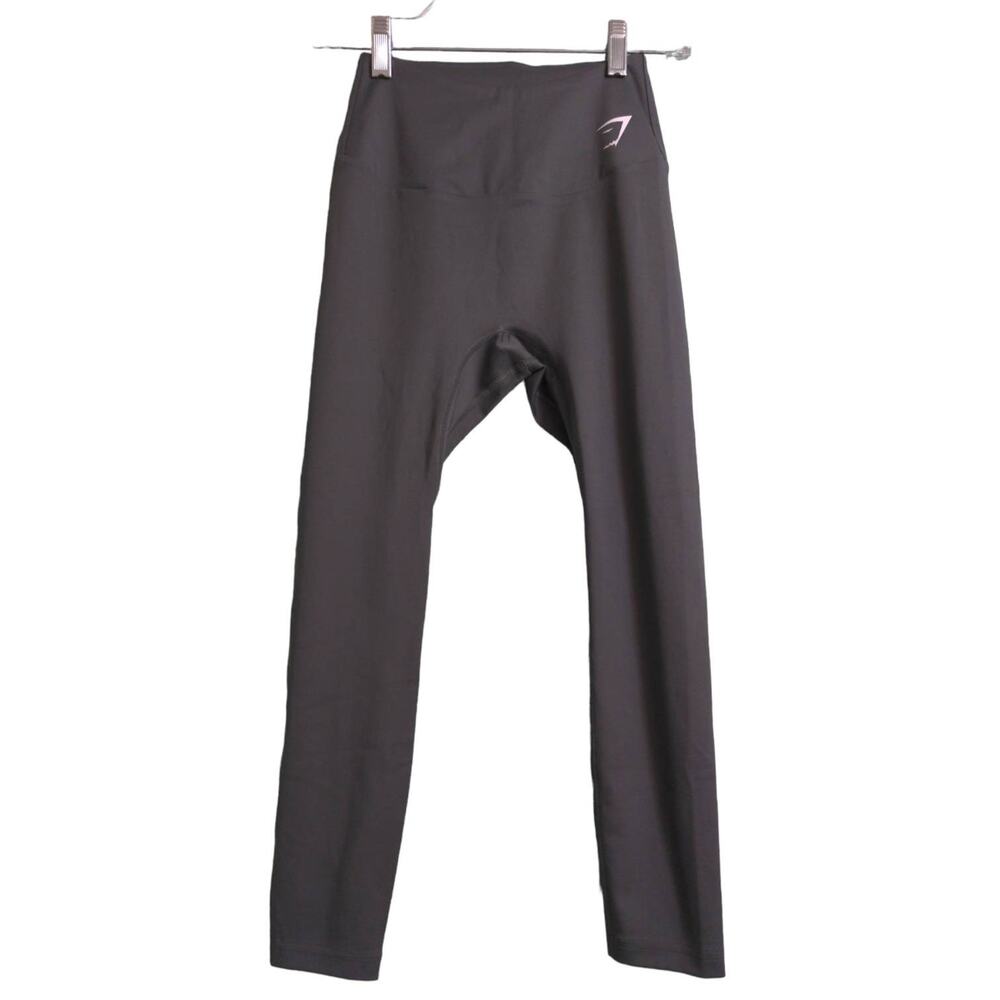 Gymshark Womens Leggings Pants Gray Pull On Yoga Waistband Stretch Activewear S